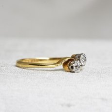 画像2: Sold 18ct.ダイヤモンドリング (2)
