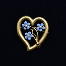 画像5: 20ct,パール・エナメルブローチ (5)