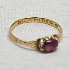 画像7: 22ct,ガーネットリング (7)
