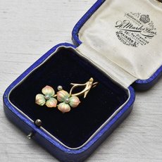 画像5: 9ct,パール・マットエナメルペンダント (5)