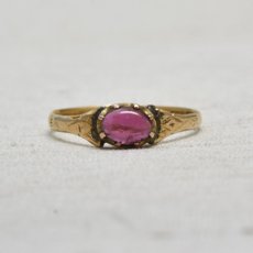 画像1: 22ct,ガーネットリング (1)