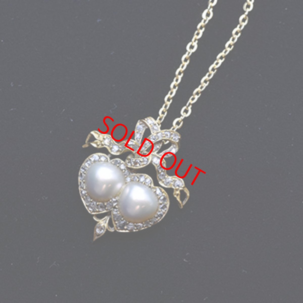 画像6: Sold G.ダイヤモンド パール ペンダント (6)