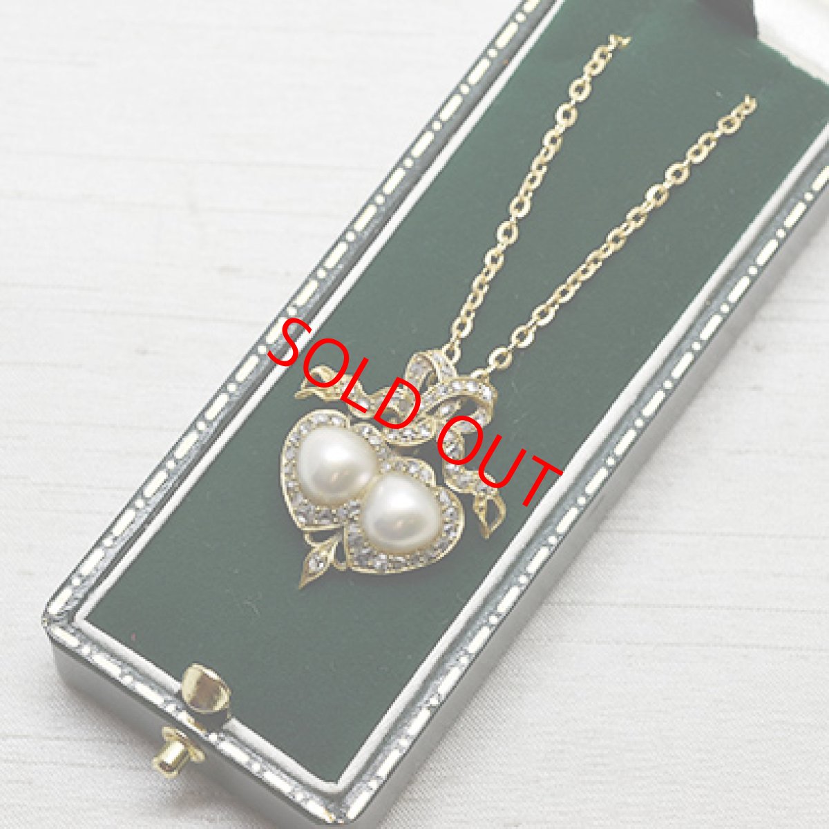 画像5: Sold G.ダイヤモンド パール ペンダント (5)