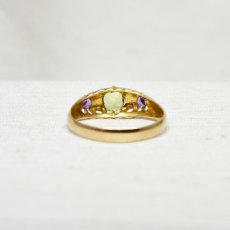 画像3: Sold 18ct.ペリドット アメシスト ダイヤモンド リング (3)