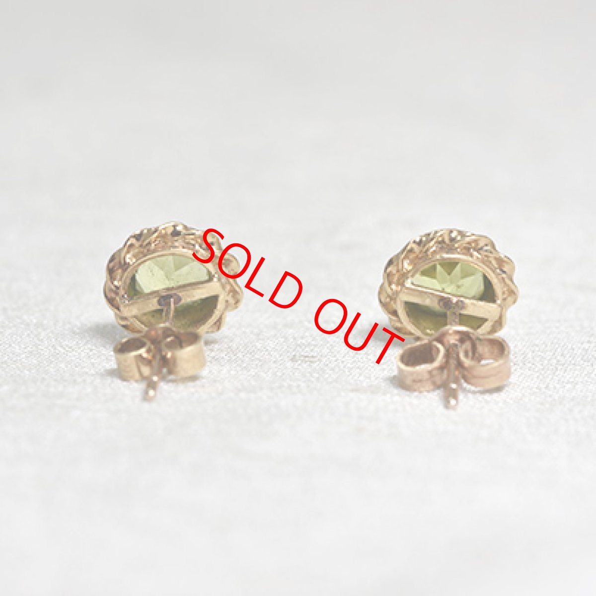 画像4: Sold 9ct,ペリドットイヤリング (4)