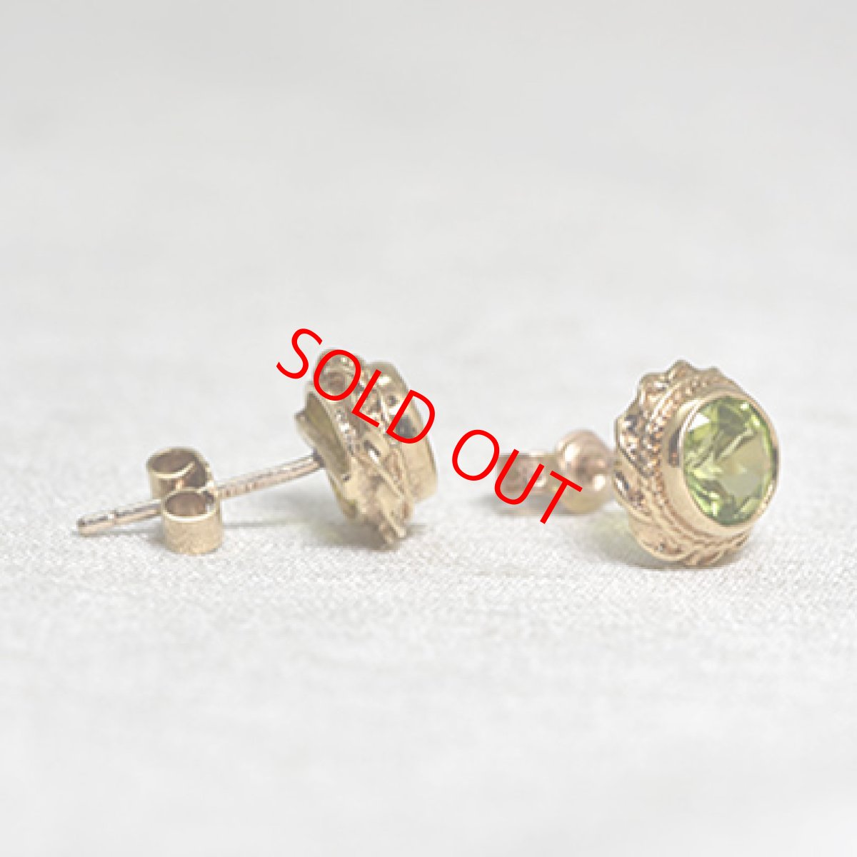 画像5: Sold 9ct,ペリドットイヤリング (5)