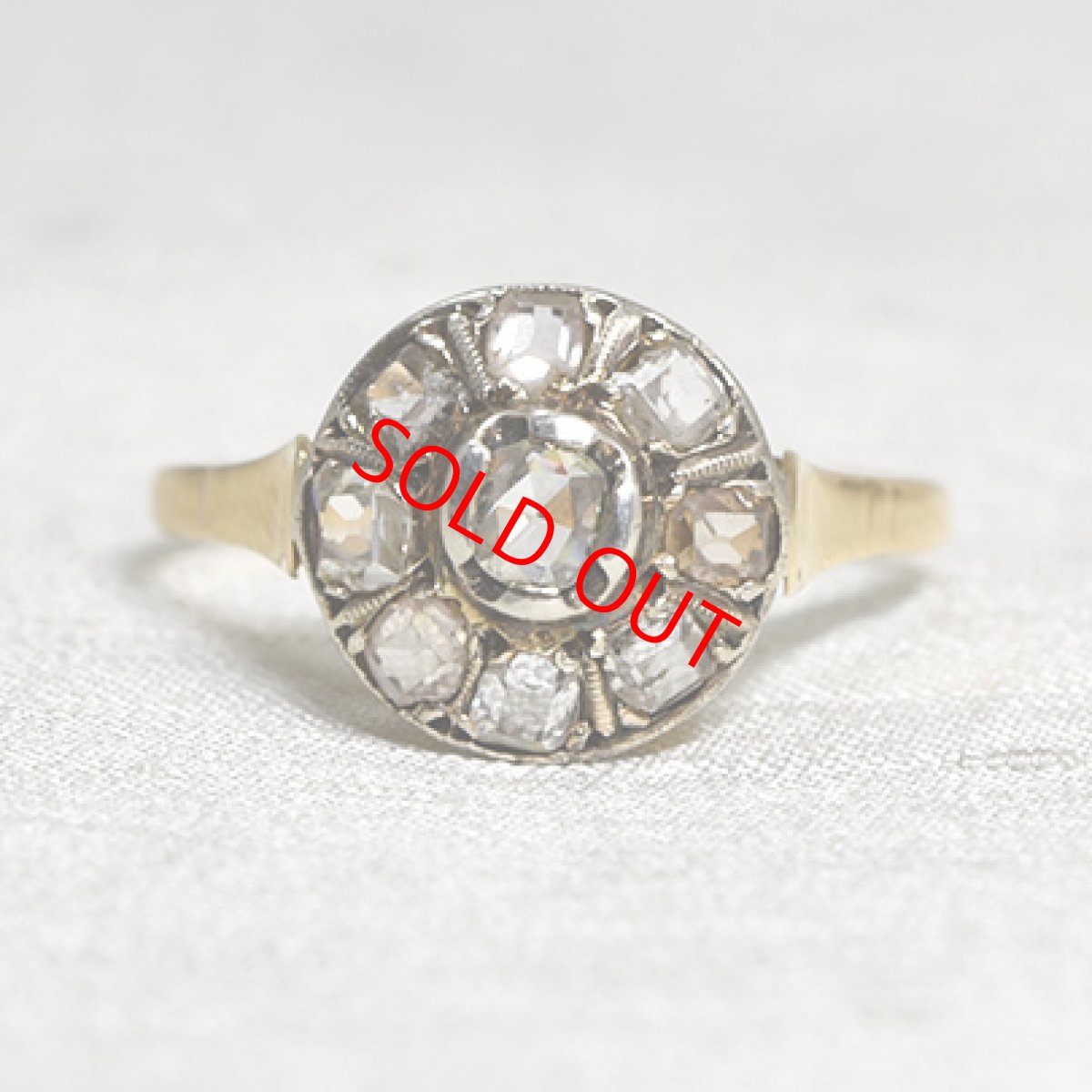画像1: Sold 18ct,ダイヤモンドリング (1)