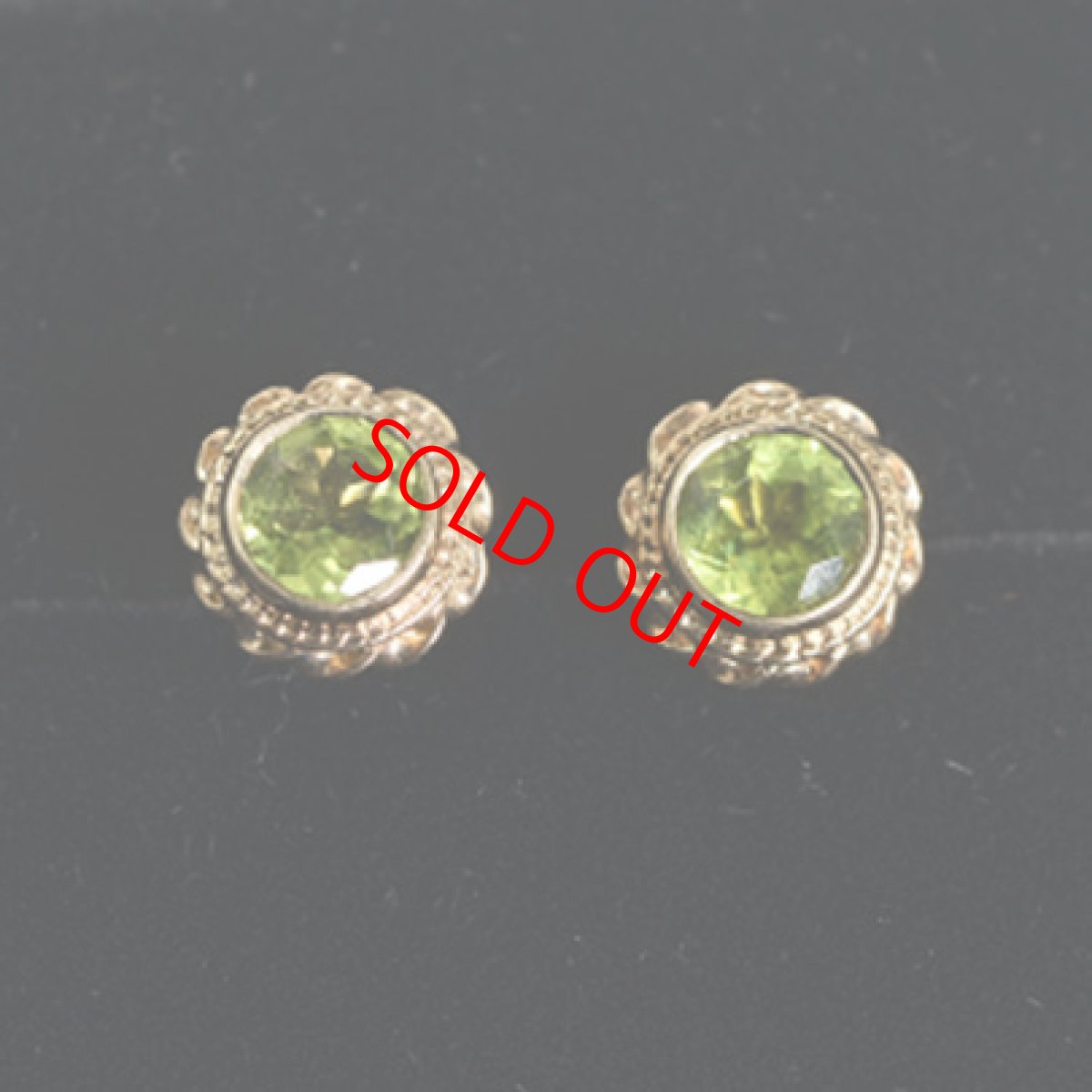 画像6: Sold 9ct,ペリドットイヤリング (6)