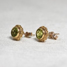 画像2: Sold 9ct,ペリドットイヤリング (2)