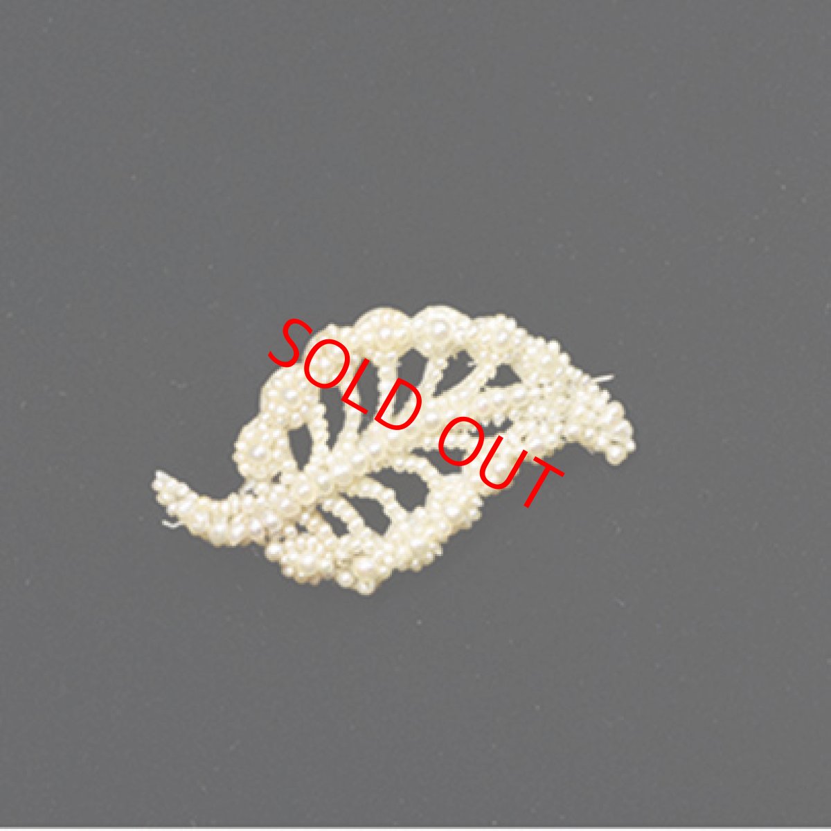 画像5: Sold ゴールド・パールブローチ (5)