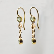 画像3: 15ct,パール・ペリドットイヤリング (3)