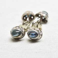 画像2: (pt)(wg)サファイアカフリンクスBREVETT (2)