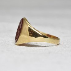 画像3: Sold 18ct.コーネリアン インタリオリング (3)