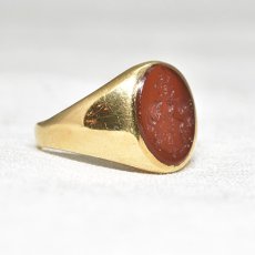 画像5: Sold 18ct.コーネリアン インタリオリング (5)