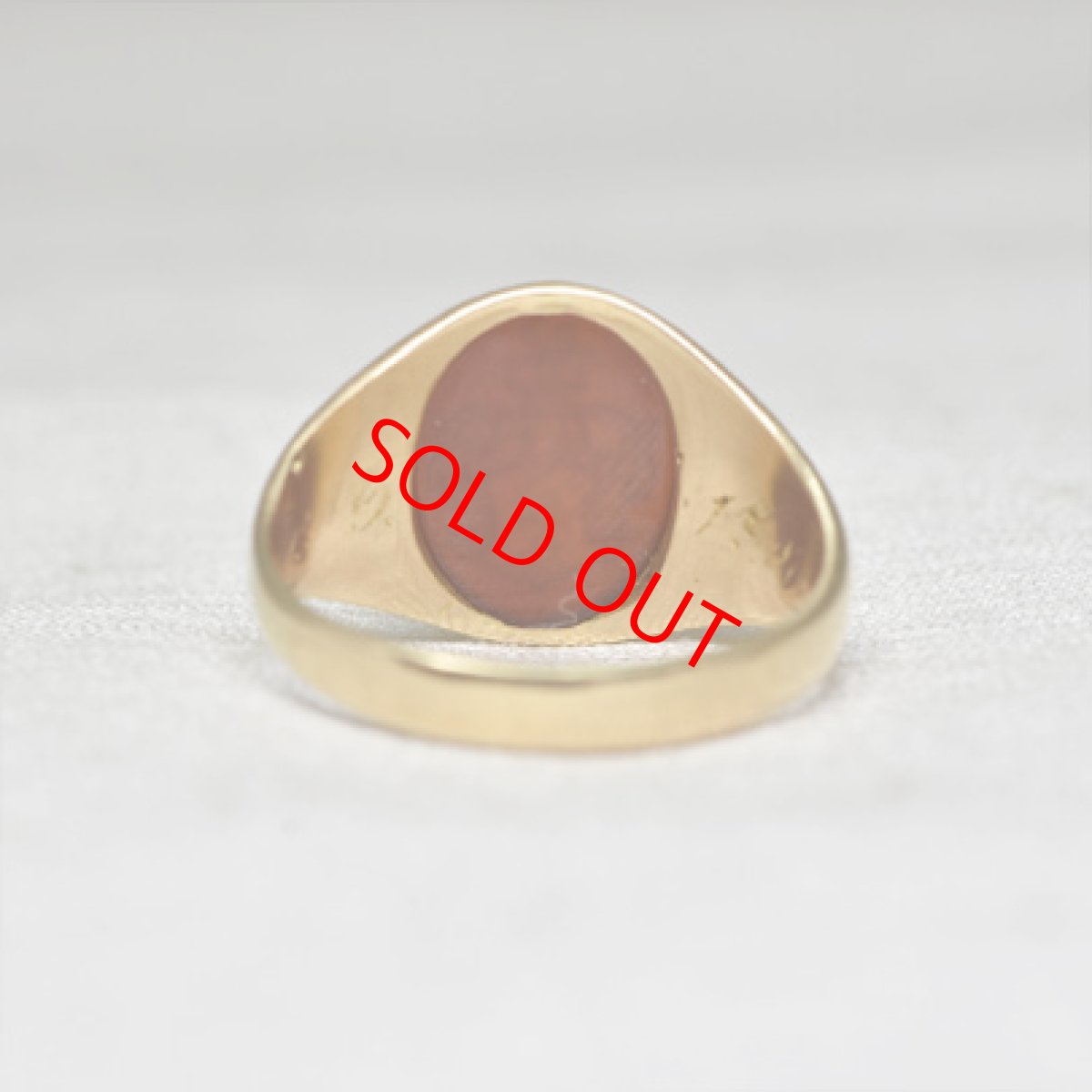 画像4: Sold 18ct.コーネリアン インタリオリング (4)