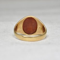 画像4: Sold 18ct.コーネリアン インタリオリング (4)