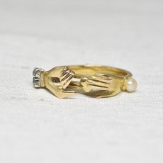 画像5: 15ct.ダイヤモンドパールリング (5)