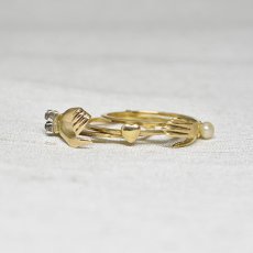 画像7: 15ct.ダイヤモンドパールリング (7)