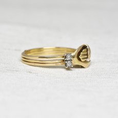 画像4: 15ct.ダイヤモンドパールリング (4)