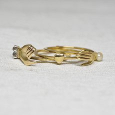 画像6: 15ct.ダイヤモンドパールリング (6)