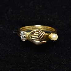 画像9: 15ct.ダイヤモンドパールリング (9)