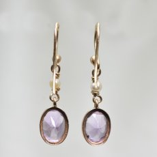 画像3: Sold G.アメシスト パールイヤリング (3)