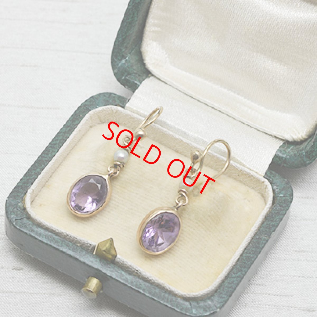 画像5: Sold G.アメシスト パールイヤリング (5)