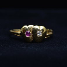 画像4: Sold 18ct.ルビーダイヤモンドリング (4)