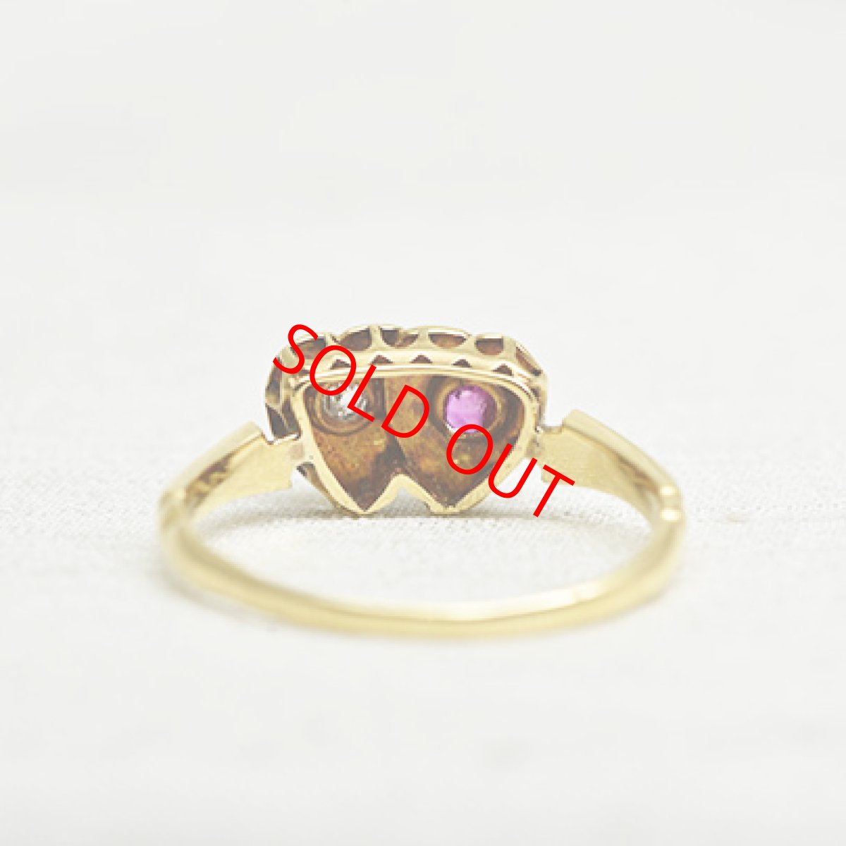 画像3: Sold 18ct.ルビーダイヤモンドリング (3)