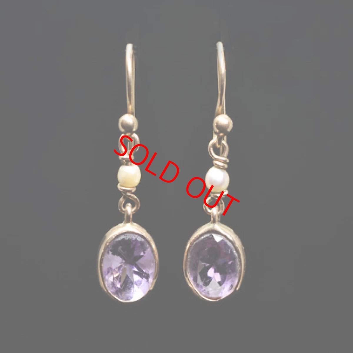 画像4: Sold G.アメシスト パールイヤリング (4)