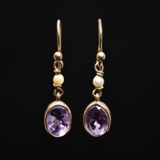 画像4: Sold G.アメシスト パールイヤリング (4)