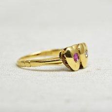 画像2: Sold 18ct.ルビーダイヤモンドリング (2)