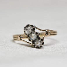 画像1: 14ct,sv,ダイヤモンドリング (1)