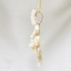 画像2: ゴールド・メタル・パールペンダント (2)