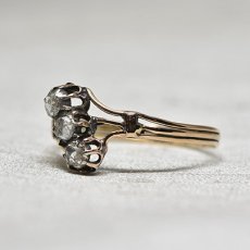 画像2: 14ct,sv,ダイヤモンドリング (2)