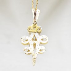 画像3: ゴールド・メタル・パールペンダント (3)