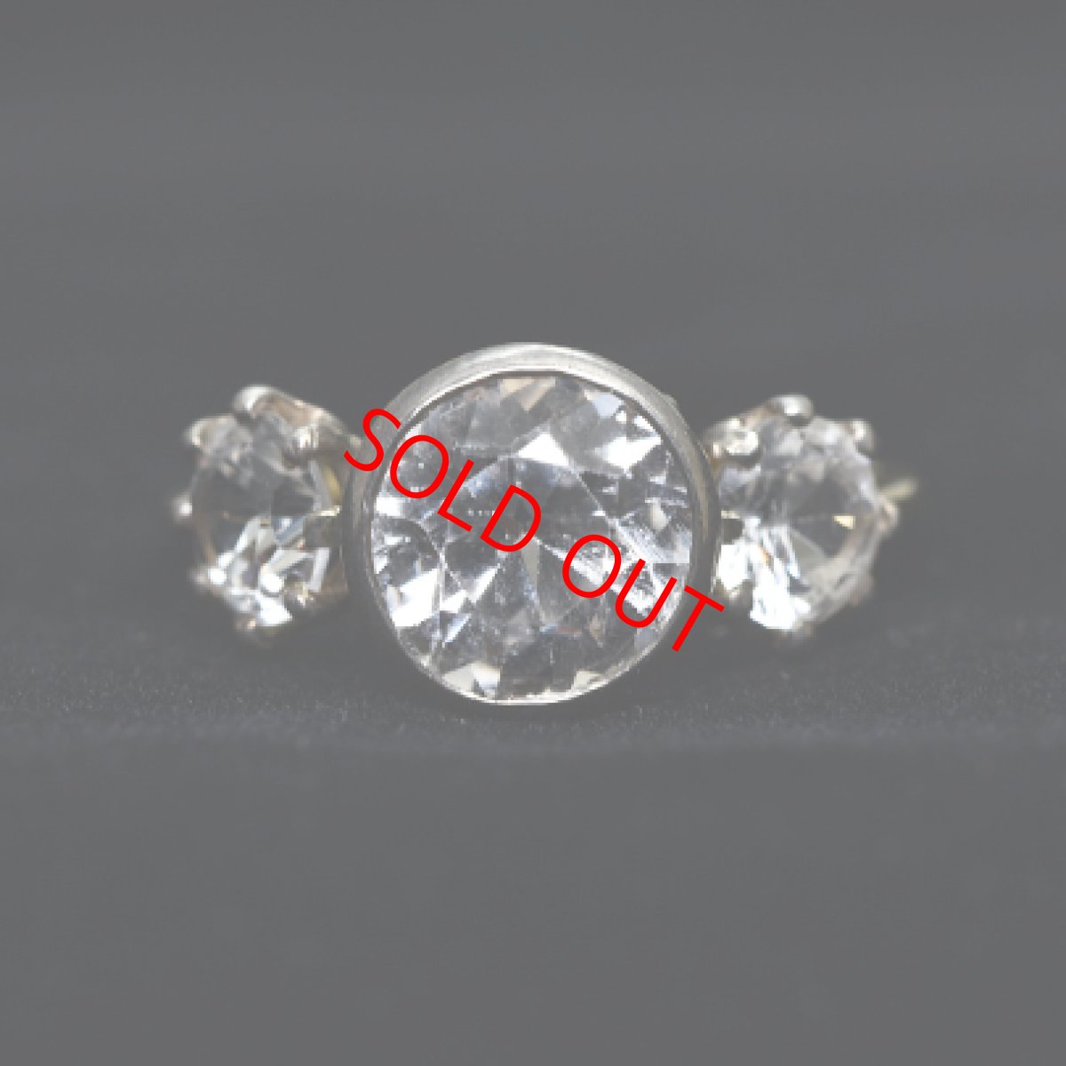 画像6: Sold  G.Sv シンセティックサファイアリング (6)