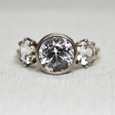 画像1: G.Sv シンセティックサファイアリング (1)