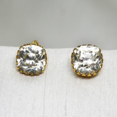 画像1: Sold メタルグラス イヤリング (1)