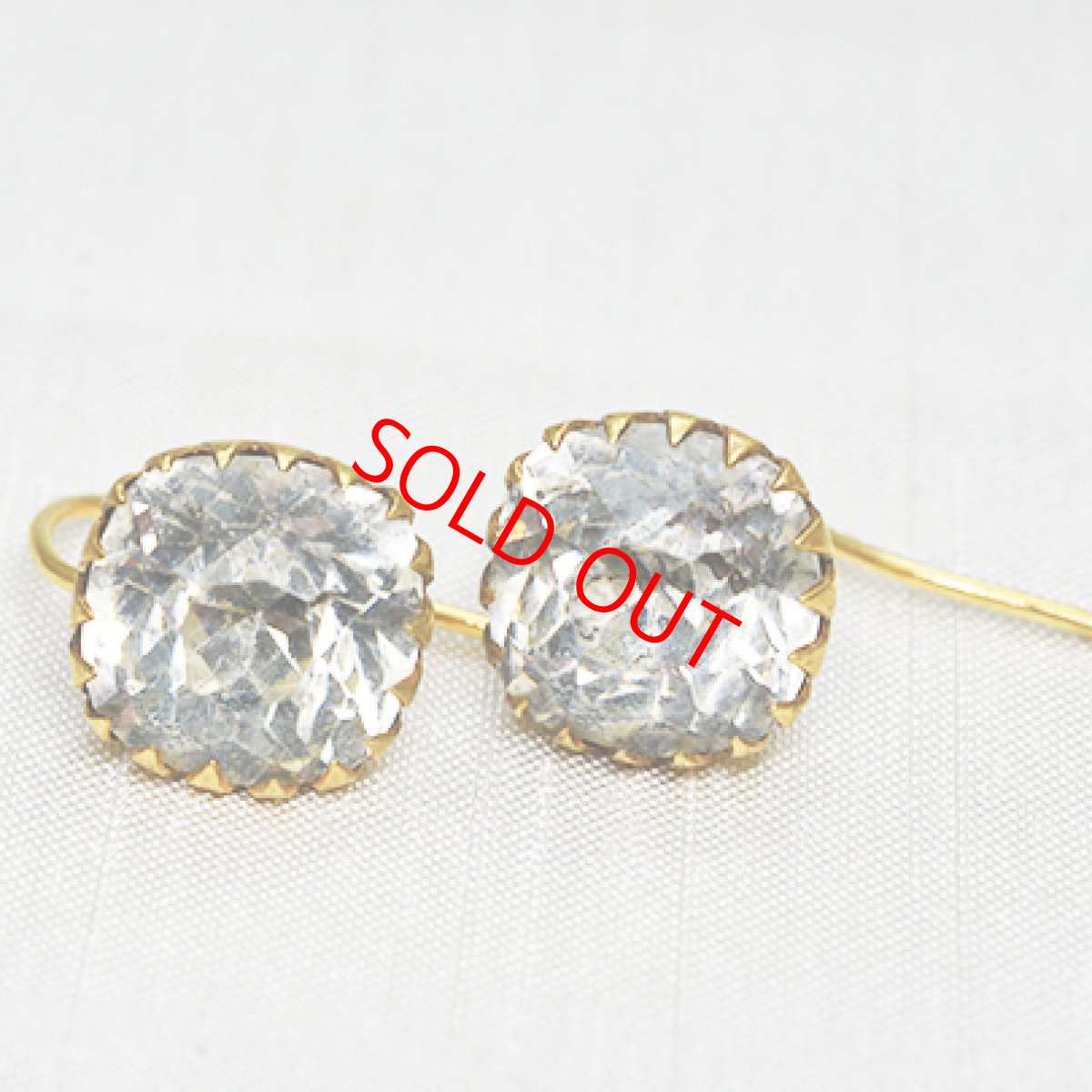 画像2: Sold メタルグラス イヤリング (2)