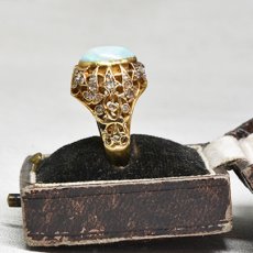 画像7: 18ct.オパールダイヤモンドリング (7)