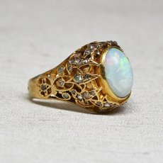 画像4: 18ct.オパールダイヤモンドリング (4)