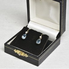 画像6: Sold ゴールド・アクアマリン・パールイヤリング (6)