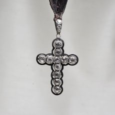 画像1: Sold シルバーグラスペンダント (1)