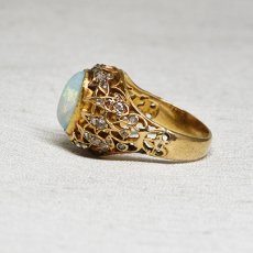 画像2: 18ct.オパールダイヤモンドリング (2)