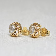 画像2: Sold 18ct,ダイヤモンドイヤリング　 (2)
