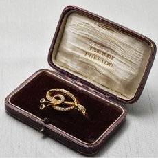 画像6: 9ct.ペリドット・パールブローチ (6)