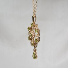 画像2: Sold 9ct.ペリドットパールペンダント (2)