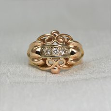 画像1: 18ct.ダイヤモンドリング (1)