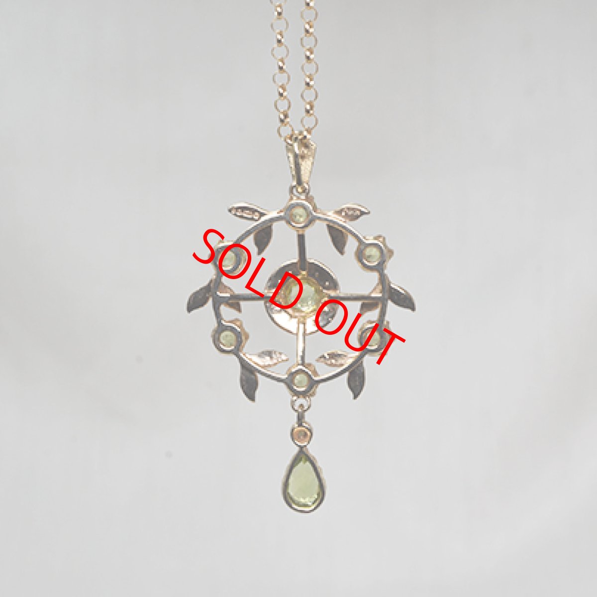 画像3: Sold 9ct.ペリドットパールペンダント (3)